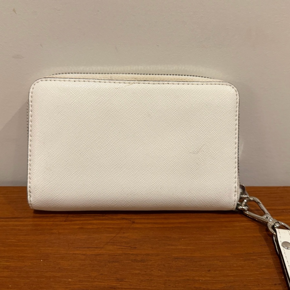 Michael Kors Ivory Wristlet with Silver Accents - Picture 2 of 9